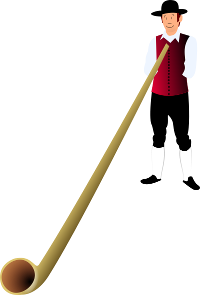 Alphornbläser clipart