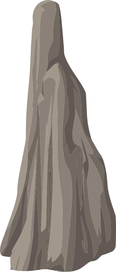 Alpine Landscape Cliff Face Bandaid Shadow 02c clipart