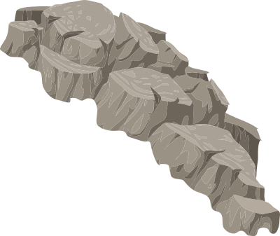 Alpine Landscape Cliff Face Bg Topper 01b Al1 clipart