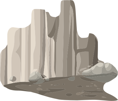 Alpine Landscape Cliff Face Roof Highlight 01a Al1 clipart