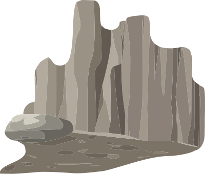 Alpine Landscape Cliff Face Roof Shadow 01a Al1 clipart