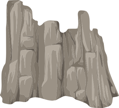Alpine Landscape Cliff Face Skirt 01b Al1 clipart