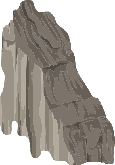Alpine Landscape Cliff Side Shadow Underhang 01a Al1 clipart