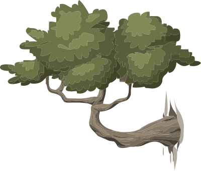 Alpine Landscape Mountain Bonsai 01a Al1 clipart