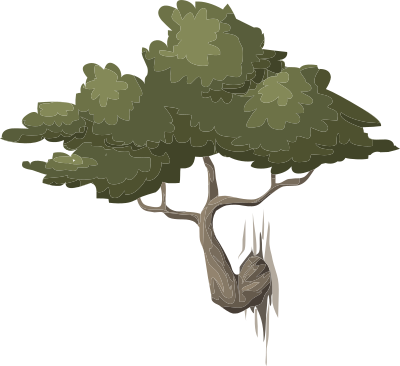 Alpine Landscape Mountain Bonsai 01b Al1 clipart