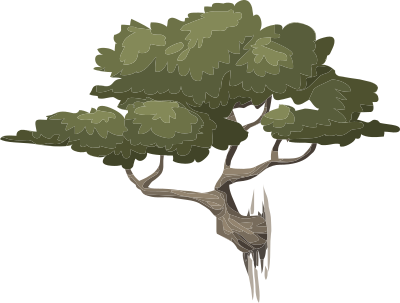 Alpine Landscape Mountain Bonsai 01c Al1 clipart