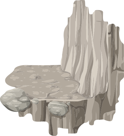 Alpine Landscape Platform Horizontal Ledge Corner Right Bottom Mountaineering 01b Al1 clipart