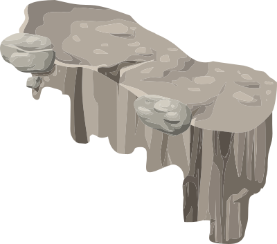 Alpine Landscape Platform Horizontal Ledge Corner Right Dip 01a Al1 clipart