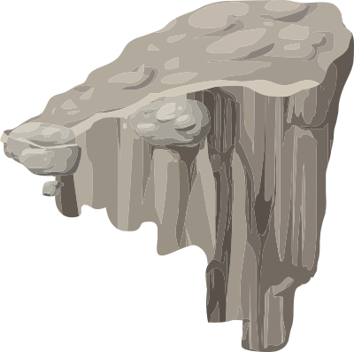 Alpine Landscape Platform Horizontal Ledge Corner Right Rise 01a Al1 clipart