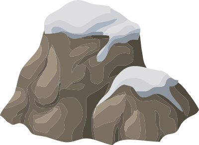 Alpine Landscape Rock Snowy 1a Al1 clipart