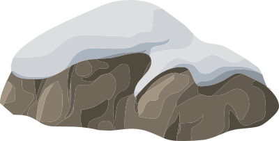 Alpine Landscape Rock Snowy 1b Al1 clipart