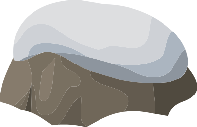 Alpine Landscape Rock Snowy 1c Al1 clipart