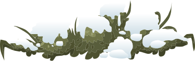 Alpine Landscape Snow Bush 01c Al1 clipart