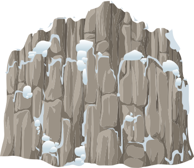 Alpine Landscape Snow Cliffface 01a Al1 clipart