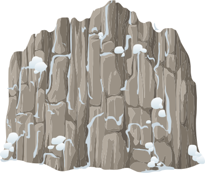 Alpine Landscape Snow Cliffface 01b Al1 clipart