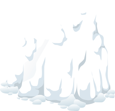 Alpine Landscape Snow Skirt 01b Al1 clipart