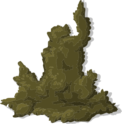 Alpine Landscape Treemoss 01d Al1 clipart