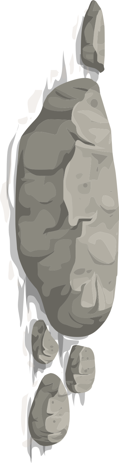 Alpine Landscape Wall Boulders 01b Al1 clipart