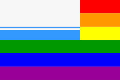 Altai Rainbow Flag clipart