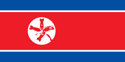 Alternative North Korean flag clipart