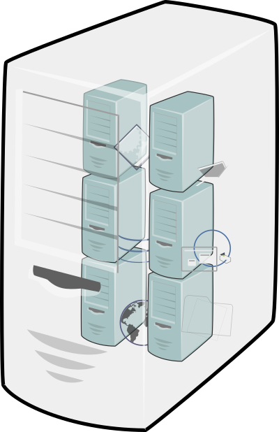 Alternative Virtual Machine Host clipart