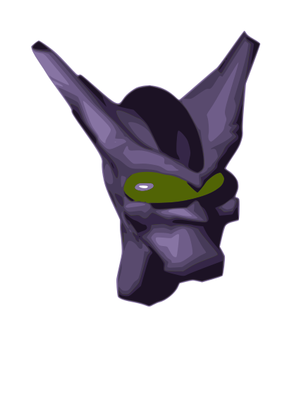 AM Alien Head 2 clipart