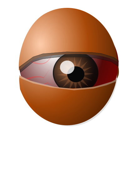 AM Eyeball Egg clipart