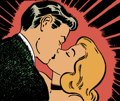 Amazing kiss clipart