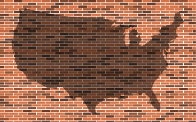 America Border Wall clipart