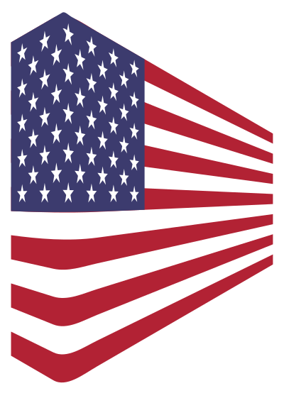 America USA Flag Perspective clipart