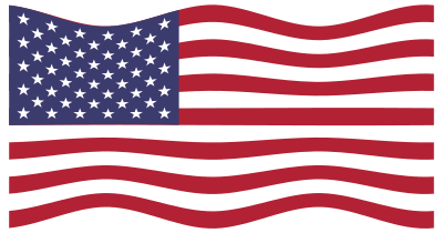 America USA Flag Wavy 2 clipart
