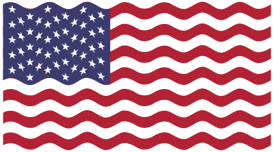 America USA Flag Wavy clipart
