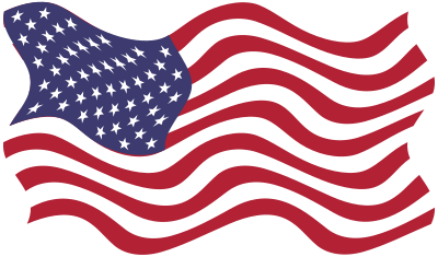 American Flag Breezy 4 clipart