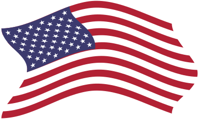 American Flag Breezy 5 clipart