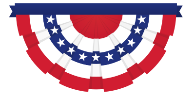 American Flag Bunting clipart