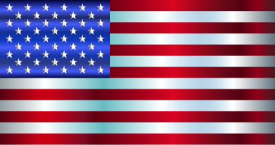 American Flag Enhanced 2 clipart