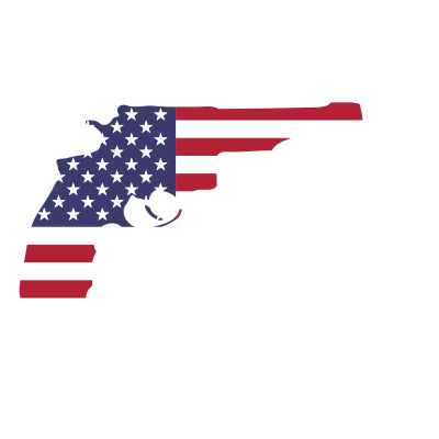 American flag gun silhouette clipart