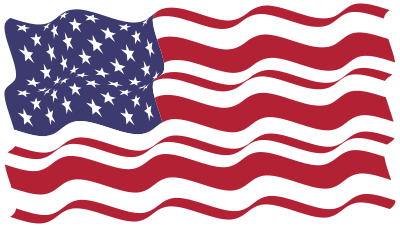 American Flag In The Wind clipart