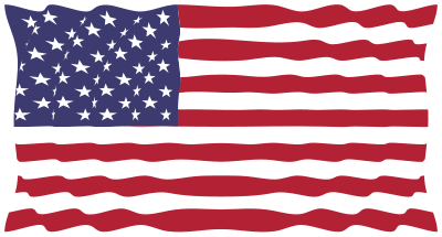 American Flag In The Wind II clipart
