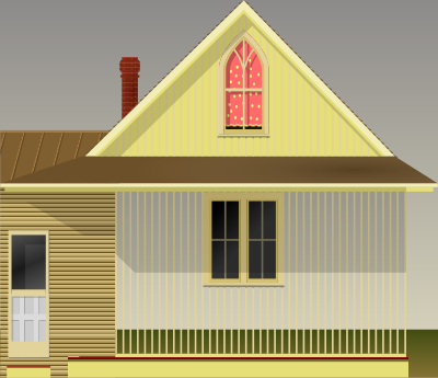 American Gothic House clipart