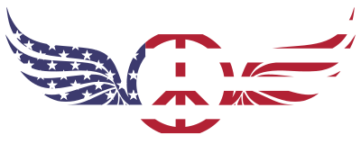 American Peace Sign With Wings clipart