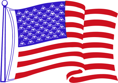 American Surveillance Flag clipart