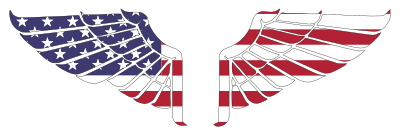 American Wings With Stroke clipart