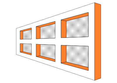 Ames Window / Amez Trapezoid clipart