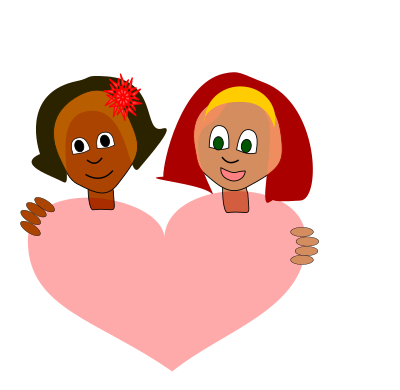 Amiguinhas clipart