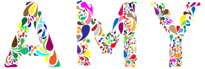 Amy Typography clipart