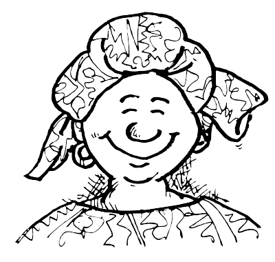 An African Woman clipart