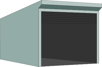 An empty garage. clipart