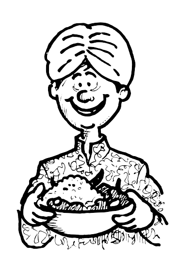 An Indian Cook clipart