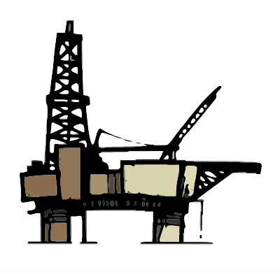An offshore Oil Rig clipart